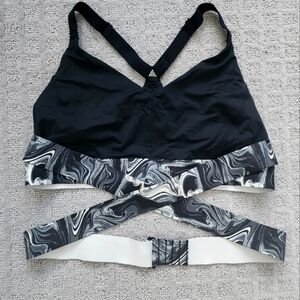 Adore Me Black and White Sports Bra